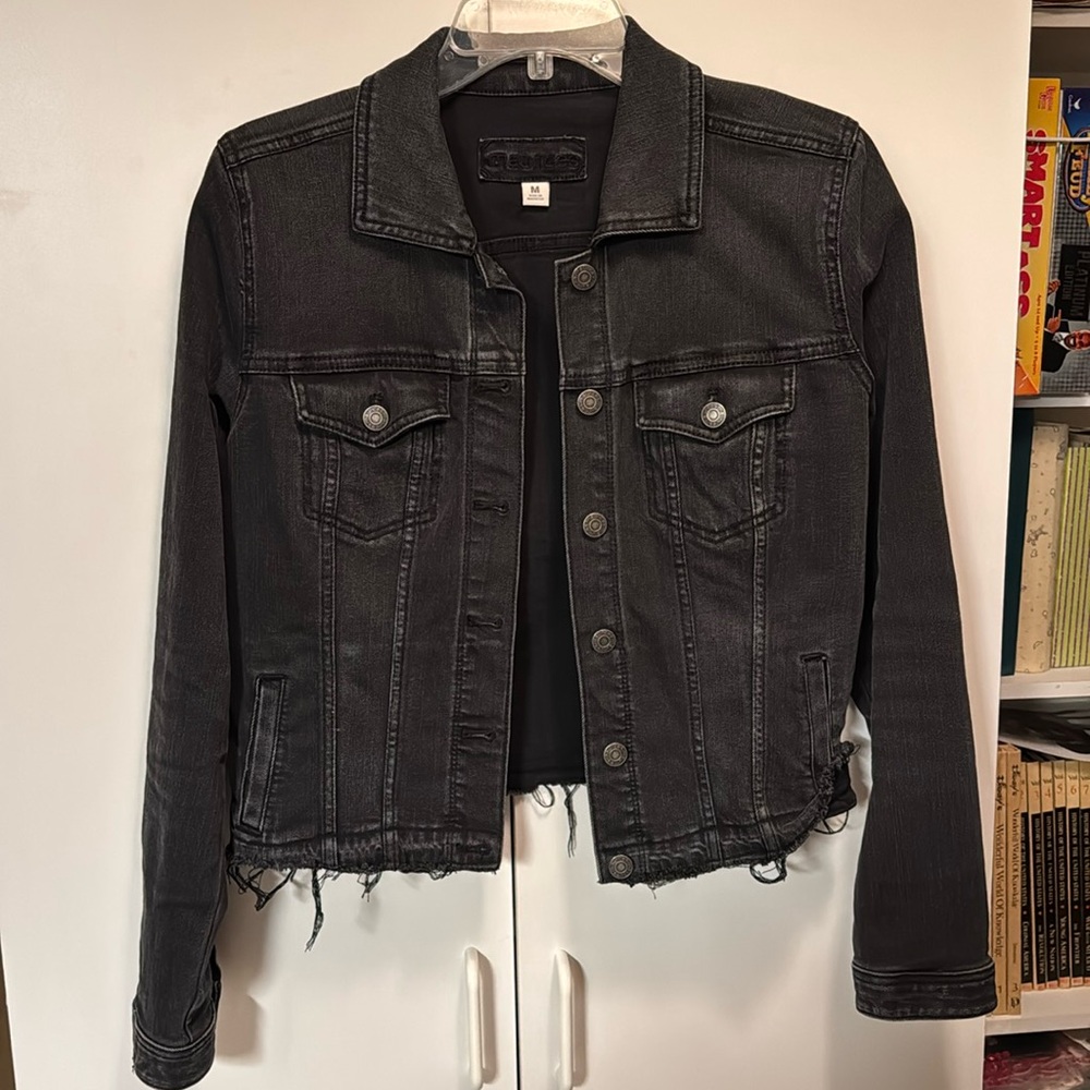 Women’s black denim jacket